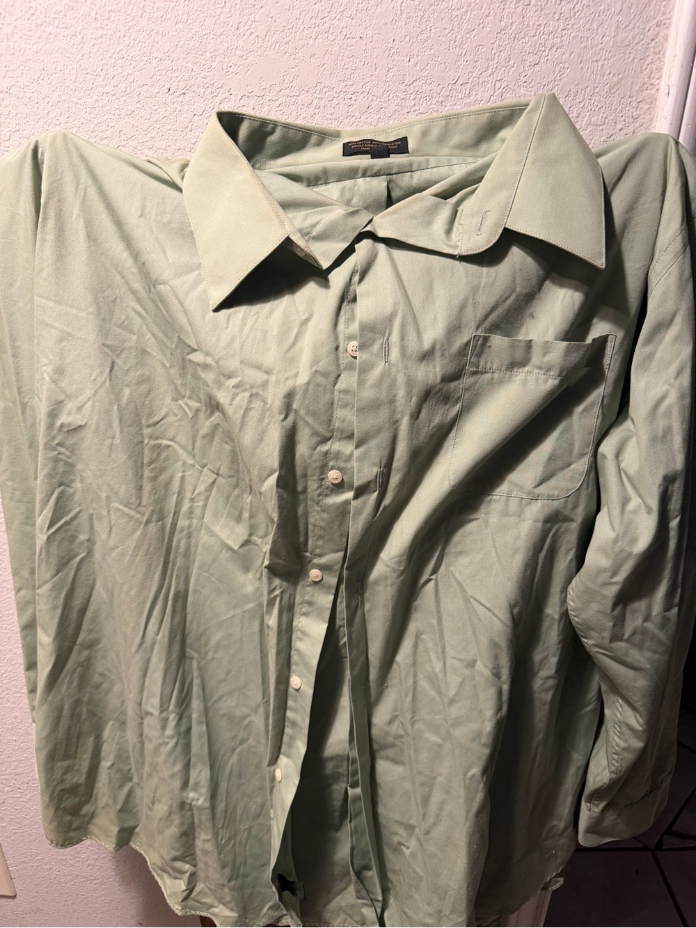 Alexander Julian Light Green Men's Button-Up Dress Shirt